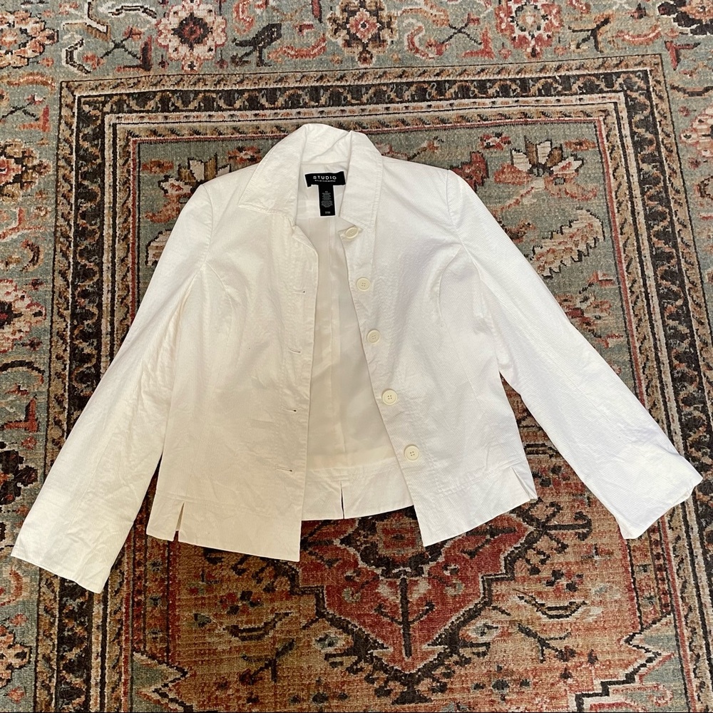 Ivory jacket. Size 10. Studio by Liz Claiborne.